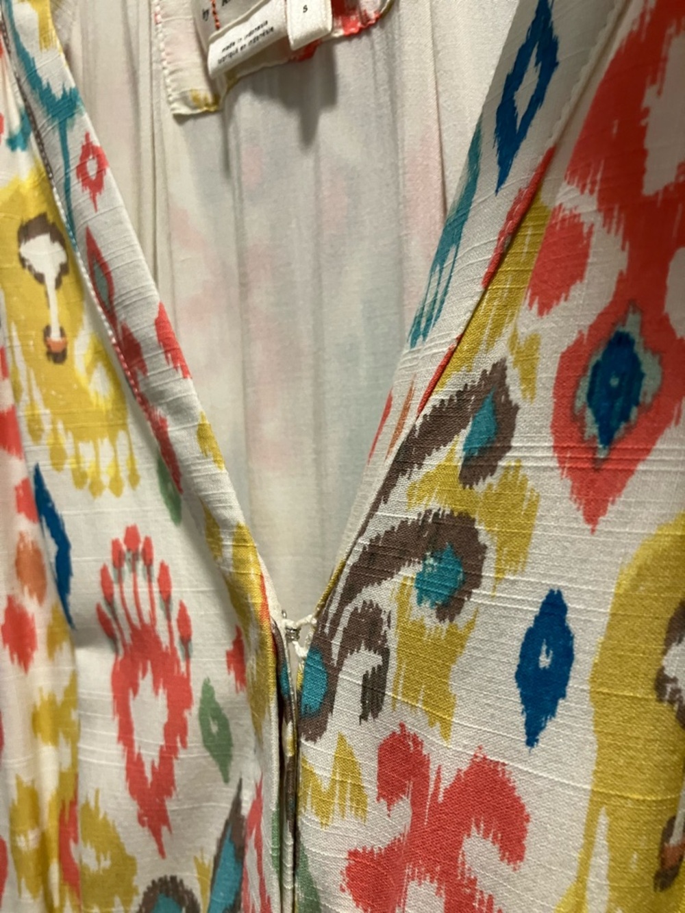 Anthropologie Multi-Color Smocked-Waist Midi Dress - Picture 4 of 9